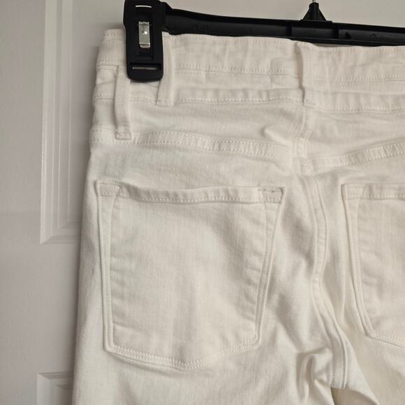 Women's Frame "Le Crop Mini Boot" Jeans in White Denim - Size 24 - Picture 9 of 12